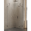 New Trendy Avexa Gunmetal Brushed sprchovací kút 90x90 cm brúsené/priehľadné sklo EXK-3832