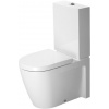 Duravit Starck 2 - Stojaca WC kombi misa, WonderGliss, biela 21450900001