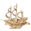 PUZZLE 3D DREVENÝ MECHANICKÝ POHYBLIVÝ MODEL DIY GULIČKOVÁ DRÁHA NA SKLADANIE