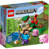 LEGO Stavebnica LEGO Minecraft 21177 Útok Creepera; dobrodružný set z herného sveta so Steveom, prasiatkom, kuriatkom a ?erveným výbušným Creeperom; zábavná a tvorivá hra?ka pre hrá?ov a deti od 7 rok