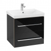 Villeroy & Boch Avento Umývadlová skrinka, 58x51x45 cm, 2 zásuvky, Crystal Black A88900B3
