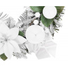 Veniec MagicHome Vianoce, adventný, biely, 25 cm