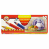 KOH-I-NOOR Trojhranné pastelové ceruzky TR10,5 12 farieb