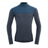 Funkčné tričko DEVOLD Lauparen Merino 190 Zip Neck M flood/night/ink
