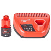 Milwaukee M12 NRG-201 Sada batérie a nabíjačky 4933451900 Milwaukee M12 NRG-201 Sada batérie a nabíjačky 4933451900