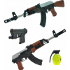 Detská zbraň - Kalashnikov AK47 Rifle + Gun + Balls + Laser (Detská zbraň - Kalashnikov AK47 Rifle + Gun + Balls + Laser)