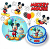 DIGITÁLNA TLAČ Jedlý obrázok na tortu Myšiak Mickey MINNIE POSTAVY + TEXT 14