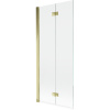 Mexen Mist sprchová zástena 2-krídlová ľavá 80 x 150 cm, priehľadná, zlatá - 8A9-080-002-50-00-L