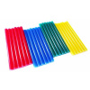 Tavné tyčinky 7 x 100 mm farebné - 24ks
