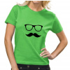 DÁMSKE TRIČKO Okuliare+fúzy