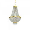 závesné svietidlo - luster Ideal lux CAESAR 114736 - transparentný / zlatá