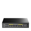 Cudy GS1010PE sieťový prepínač Gigabit Ethernet (10/100/1000) Podpora napájania cez Ethernet (PoE) Čierna (GS1010PE)