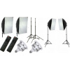 Studio Kit Xrec 10in1 Kit 2x LED lampa 1600w 3000-6500k Dálkové ovládání Softbox 50x70 Stativ 230 / 2x Led803