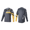 Alpinestars Racer V3 L/S dres - Anthracite/Sulphur Yellow L