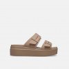 Crocs Brooklyn Buckle Low Wedge Latte