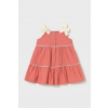 Dievčenské bavlnené šaty Mayoral 1924.4J.Baby.PPY2 ružová 68