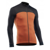 NORTHWAVE Force 2 Jersey LS Full Zip Black/Cinnamon Veľkosť oblečenia: M Cyklistický dres s dlhým rukávom