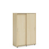 BASIC Policová skriňa BASIC, posuvné dvere bez zámku, 100x40x147,9cm, breza