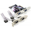 DeLock 4 x serial PCI Express Card - Sériový adaptér - PCIe - RS-232 - 4 porty 89178