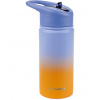 SKIP HOP Fľaša so slamkou nerezová Wander - ombré blue, 450ml