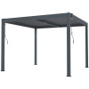 G21 Bioklimatická pergola Austin 3 × 3 m, antracitová hliníková