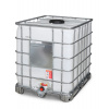 IBC Recobulk na nebezpečné látky, lyžiny, 1000 litrov, plniaci otvor DN 225, vypúšťací otvor DN 50