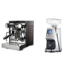 Rocket Espresso Appartamento TCA, black/copper + Eureka Atom 60, chrome