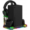 iPega XBX025S, multifunkčný nabíjací RGB stojan s chladením pre Xbox 57983123873