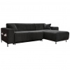MID.YOU ROHOVÁ SEDACIA SÚPRAVA, textil, tmavosivá - Online Only obývacie izby - 001454003103
