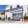 Gutta Terrassendach Premium 10,14 x 4,06 m bronzový polykarbonát / antracitová konstrukce