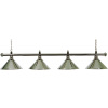 Biliardová lampa De Lux Chrome 4 (4x tienidlo 37cm max. 60W)