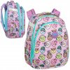 Viackomorová školská taška 20l CoolPack (COOLPACK KORYTNAČKOVÝ ŠKOLSKÝ BATOH TUHÝ TUHÉ HAPPY DONUTS 25L.)