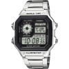 Casio Quartz náramkové hodinky AE-1200WHD-1AVEF (š x v x h) 42.1 x 45 x 12.5 mm Materiál puzdra=Rezinát Materiál remienka=nerezová ocel; AE-1200WHD-1AVEF