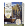 Led220 záclona svetlo ind/out, ww, 5funkcia