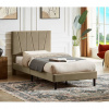 SIGNAL MEBLE Posteľ 90x200 SAVANA VELVET, béžová , béžová bluvel 28