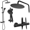 Sprchový set s termostatom REA VINCENT Black
