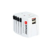 Skross PA48 cestovní adaptér MUV USB, 2x USB-A, univerzální pro 150 zemí SKROSS PA48 cestovní adaptér MUV USB, 2.5A max., vč. USB nabíjení 2x výstup 2400mA, univerzální pro 150 zemí