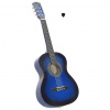 zahrada-XL Klasická gitara pre začiatočníkov a deti modrá 3/4 36