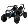 Ramiz Detská bugina ATV Strong Racing pre 2 deti biela + bezkefkový motor + nafukovacie kolesá + zvuky + LED