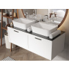 Besco ASSOS S-LINE Umývadlo na dosku 520x410x170mm, liaty mramor, Biela KEASSLINDW