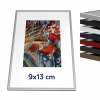 Hliníkový rámik 9x13 cm strieborný s antiref.plexi