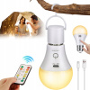 Akumulátorová LED lampa 10 W USB vstup