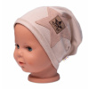 Detská čiapka bavlna, Baby Star, Baby Nellys, béžová, veľ. 104/134