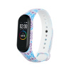 POUZE TPU náramek pro Xiaomi Mi Band 3 nebo Mi Band 4 nebo Mi Band 5 nebo Mi Band 6 Barva: Modrofialové ornamenty