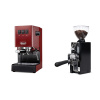 Gaggia Classic E24 BC, red + Eureka Mignon Libra 65 All Purpose, CR black