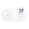 Mcdodo CH-7062 3v1 15W bezdrôtová nabíjačka (telefón/TWS/Apple watch) biela