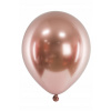 PartyDeco Balónik latexový chrómový Rose Gold 46 cm
