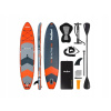 SUP doska Rebel nafukovacia s miestom na sedenie na plávanie 350 cm pádlo set