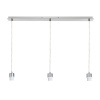 RENDL MORE 80 stropná závesná základňa chróm 230V LED E27 3x15W