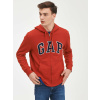 Mikina na zips logo GAP Červená S Červená Červená